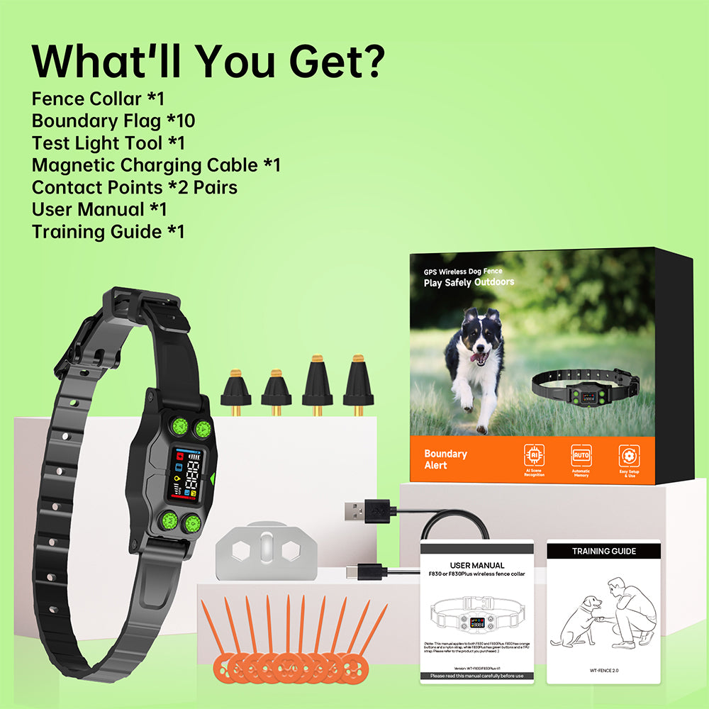 F830 Plus GPS Wireless Dog Fence