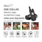 2-in-1 Dog Training and Automatic Bark Control Collar with Remote (3 Collar Pack)