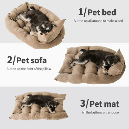 3-in-1 Multifunctional Dog and Cat Bed