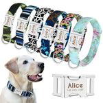 Nylon Personalised Printed Dog Collar