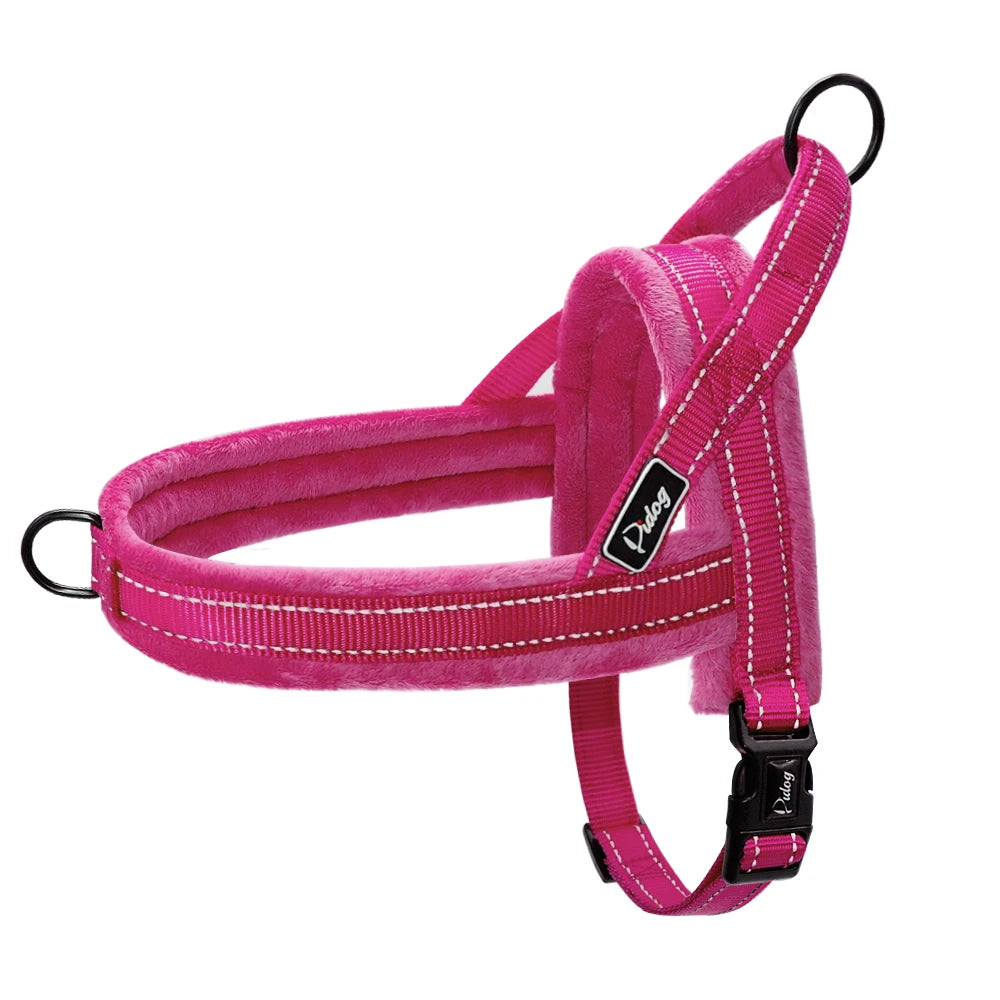 Reflective No-Pull Dog Harness with Plush Padding for All Sizes