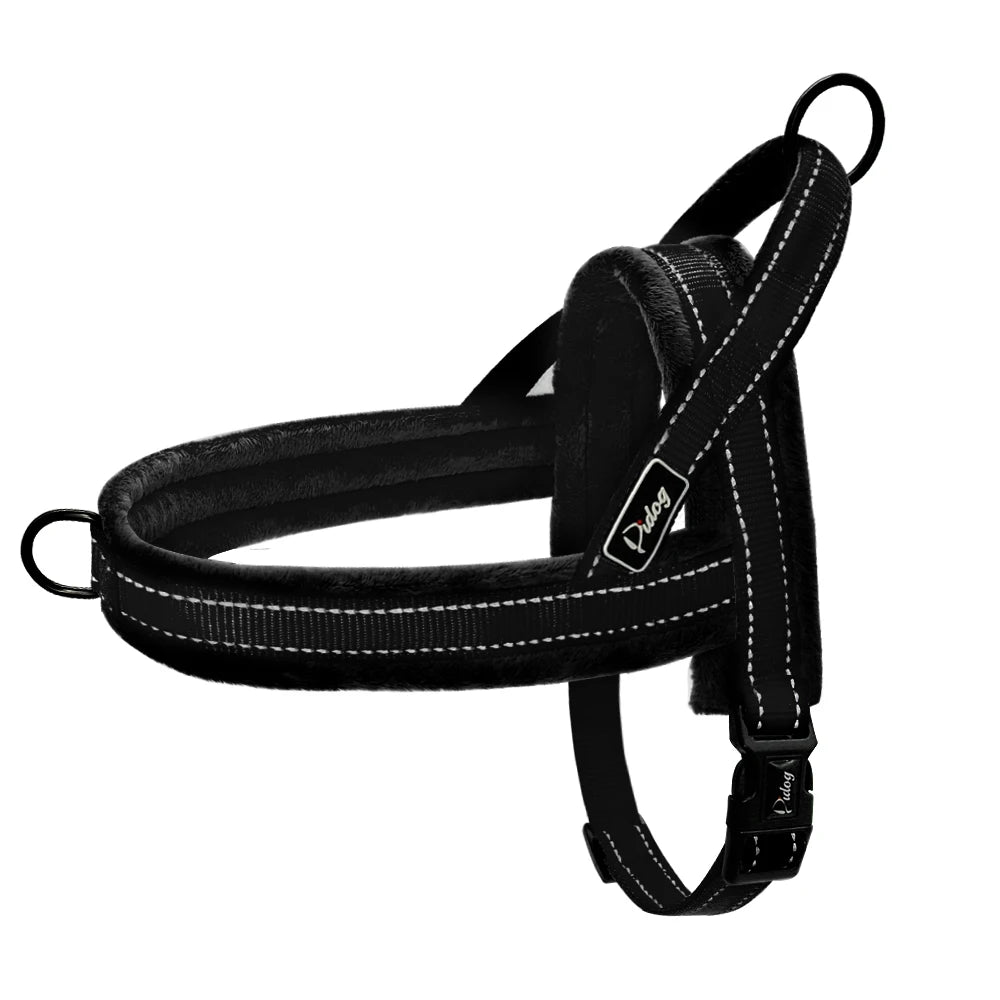 Reflective No-Pull Dog Harness with Plush Padding for All Sizes