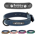 Soft Leather Personalised Dog Collar