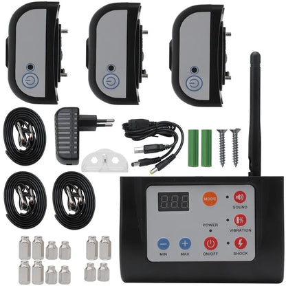 2-in-1 Wireless Electronic Dog Fence System and Training Collar