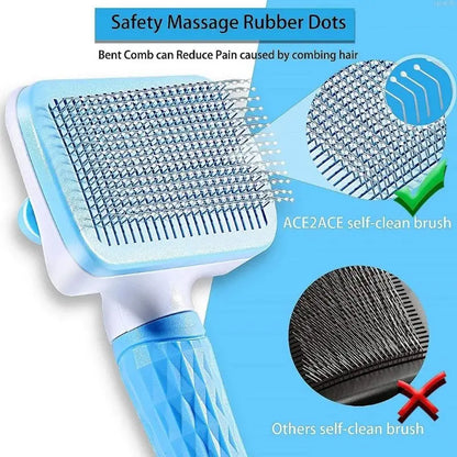 Easy Clean Dog and Cat Hair Grooming Brush