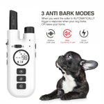 2-in-1 Dog Training and Automatic Bark Control Collar with Remote (3 Collar Pack)