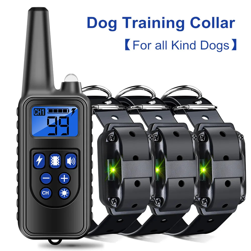 Electric Dog Training Collar for Up to 3 Dogs