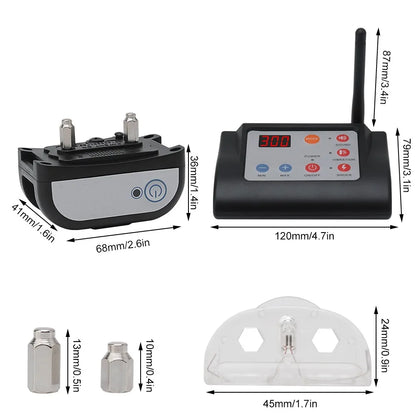 2-in-1 Wireless Electronic Dog Fence System and Training Collar