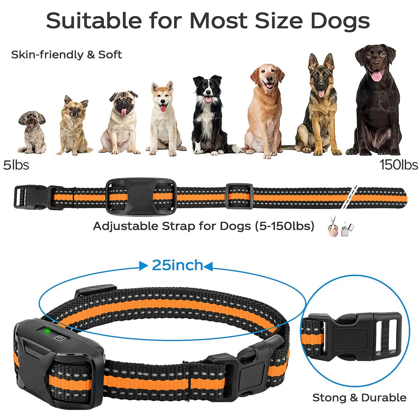 Replacement Dog Training Collar for RS2 Model – Collar Only, Remote Required