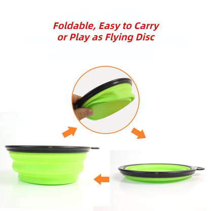 Collapsible Silicone Pet Bowl Outdoor