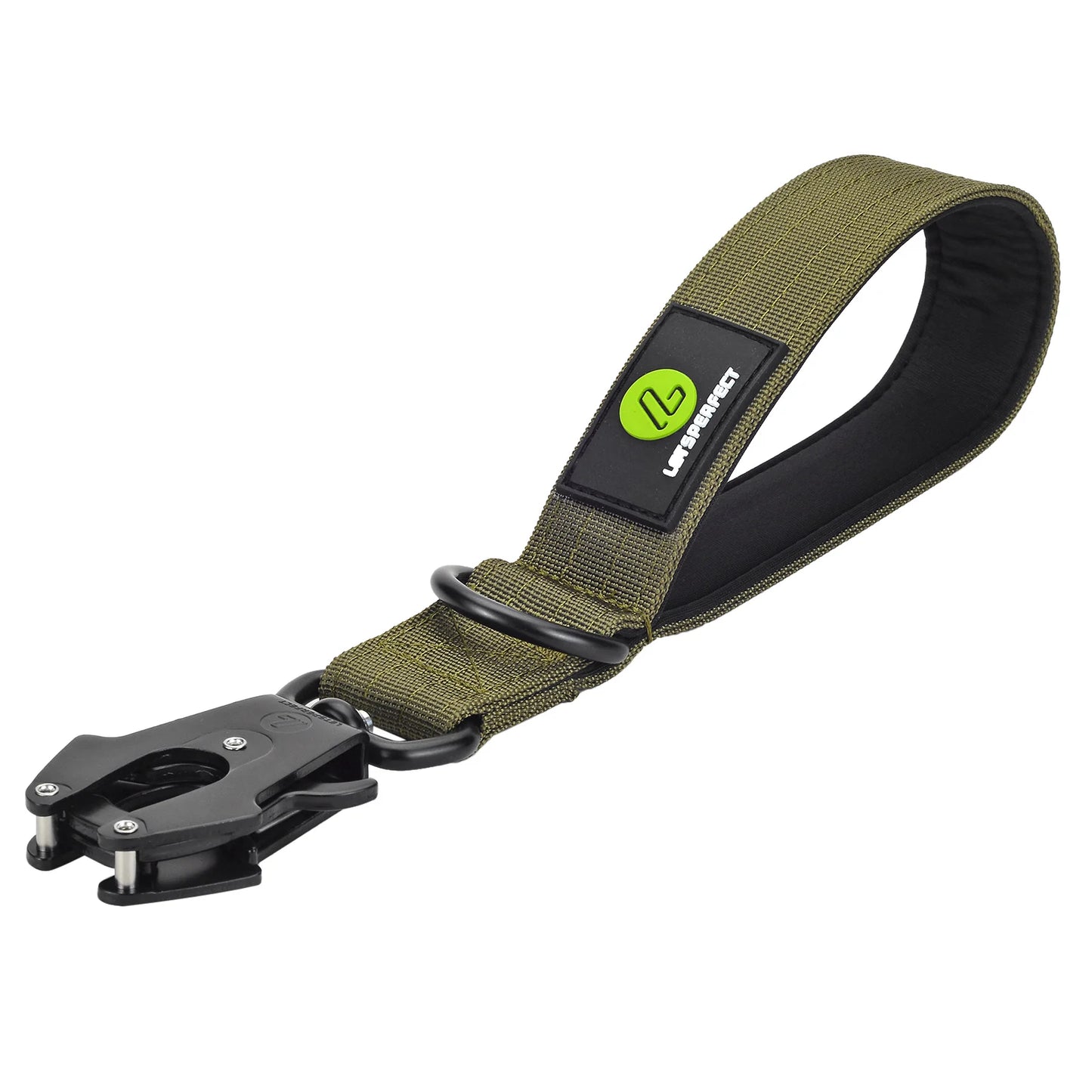 Nylon Military Style Short Leash with Metal Buckle