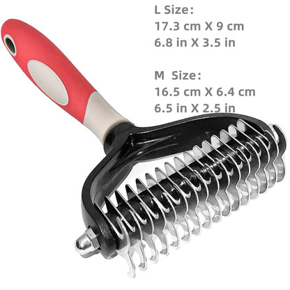 Professional 2-Sided Pet Deshedding Tool