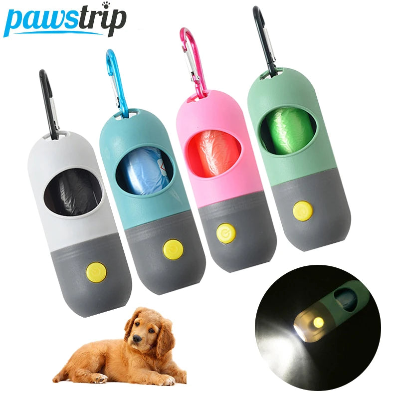 LED Light Pet Waste Bag Dispenser