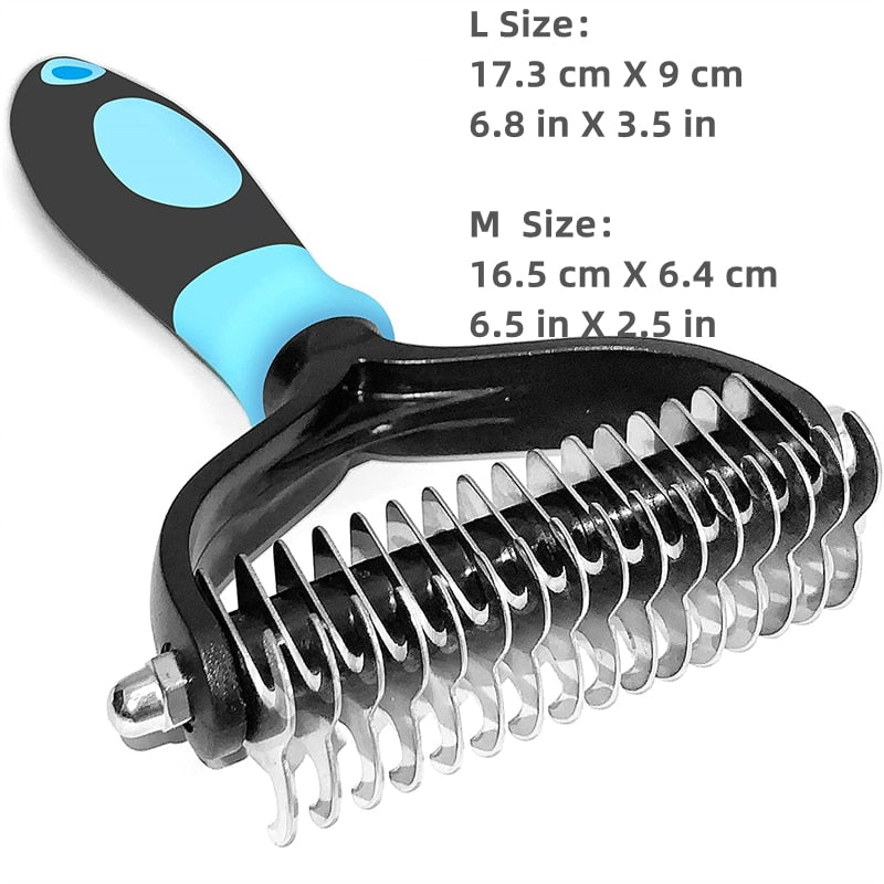 Professional 2-Sided Pet Deshedding Tool