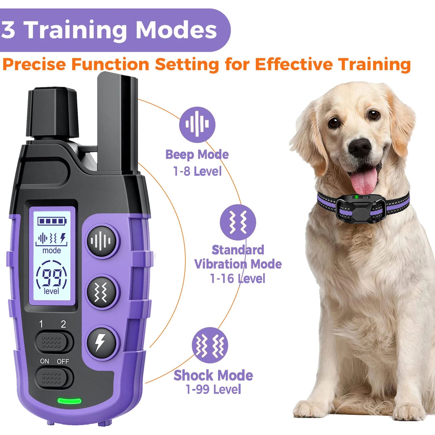 Electric Dog Training Collar with Remote Control