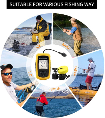 100M Portable Sonar Fish Finder