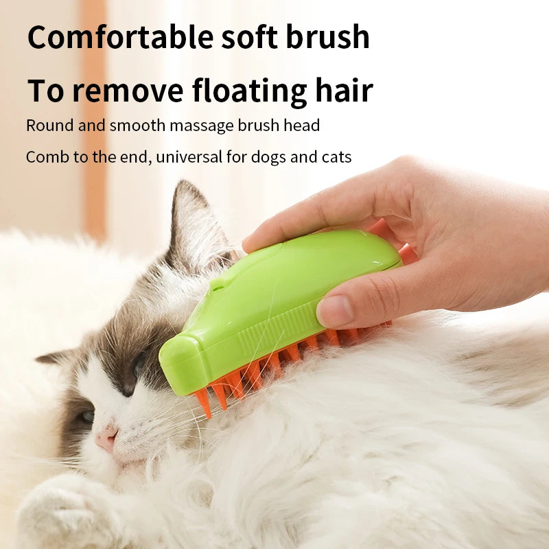 3-in-1 Pet Steam Massage Brush