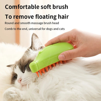 3-in-1 Pet Steam Massage Brush