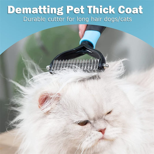 Professional 2-Sided Pet Deshedding Tool