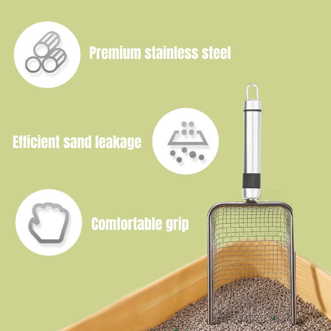 Metal Aluminium Alloy Cat Litter Scoop