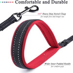 Heavy-Duty Double-Handle Nylon Dog Leash for Training and Control