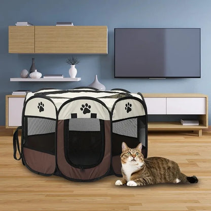 Octagonal Portable Foldable Pet Tent Kennel