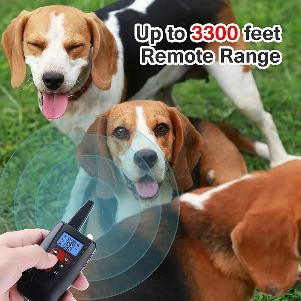 No Shock Dog Training Collar with Remote (Model: PD 526V-1) Beep & Vibration Modes | 3300 ft Range