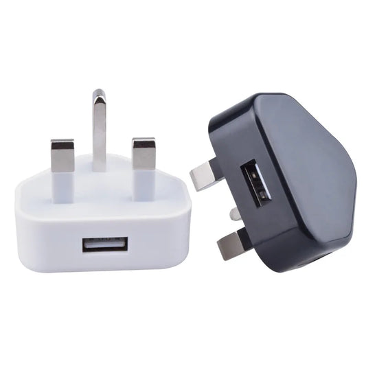 UK 3-Pin Plug to Type-B USB Charger for Dog Training Devices