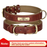 Personalised Dog Collar with PU Leather