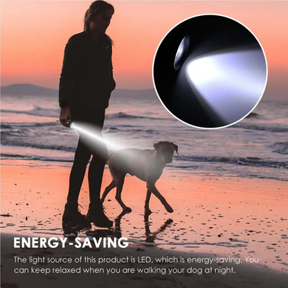 Waste Bag Dispenser with LED Flashlight for Dog Walks