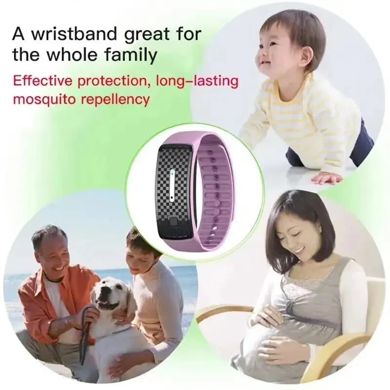 Ultrasonic Body Shaping and Wellness Wristband Fitness Tracker and Mosquito Repeller