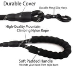 Reflective and Padded Handle Pet Leash for Small, Medium, and Large Dogs