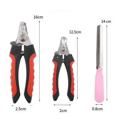 Professional Pet Cat Dog Nail Clipper Set (Size and Colour Options)