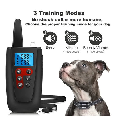 No Shock Dog Training Collar with Remote (Model: PD 526V-1) Beep & Vibration Modes | 3300 ft Range