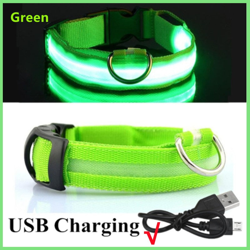 Adjustable LED Luminous Dog Collar