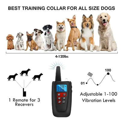 No Shock Electric Dog Training Collar + Clicker