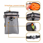 Portable Pet Treat Bag with Adjustable Waist Belt and Multi-function Features