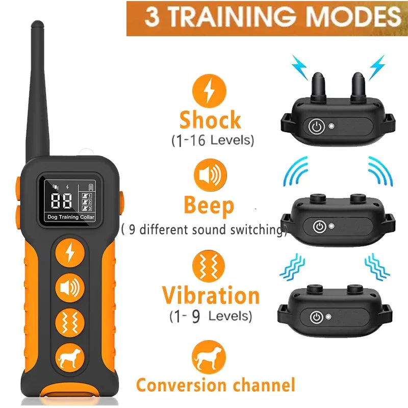 Dog Training Collar with 9 Different Sounds - 1000m