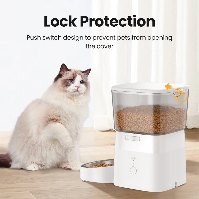 2L Automatic Pet Food Dispenser for Dry Food