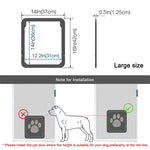 Dog Cat Screen Door with Lockable Self-Closing Function