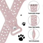 Trendy Pet Dog Paws silicone Band strap for Apple Watch for Animal Lovers