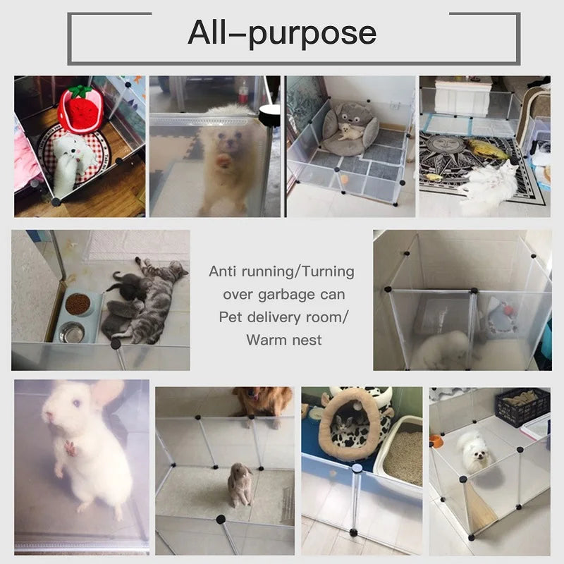 Foldable and Customisable Enclosure DIY Playpen for Small Pets