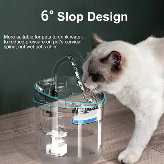 Automatic Pet Drinking Fountain with Multiple Water Flow Modes