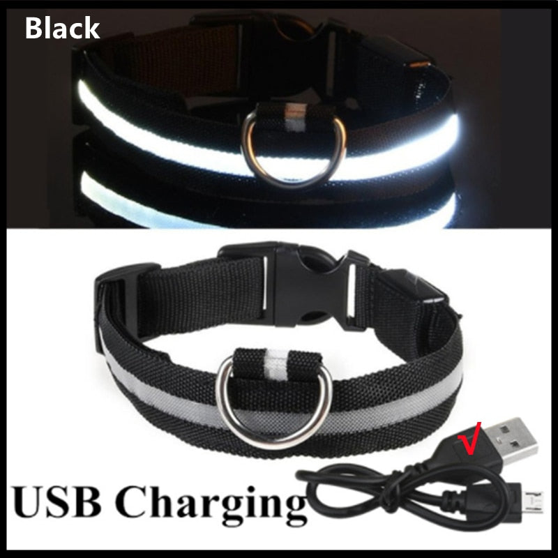 Adjustable LED Luminous Dog Collar