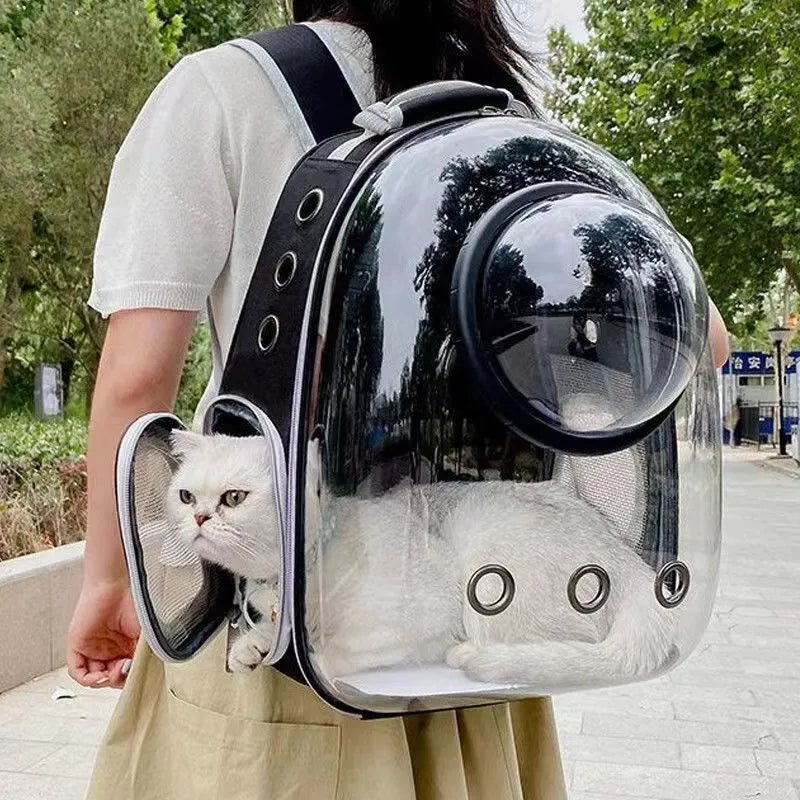 Breathable Space Capsule Pet Backpack for Cats and Dogs