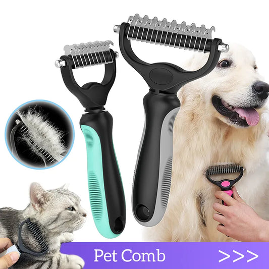 Pet Hair Removal Comb and Grooming Tool