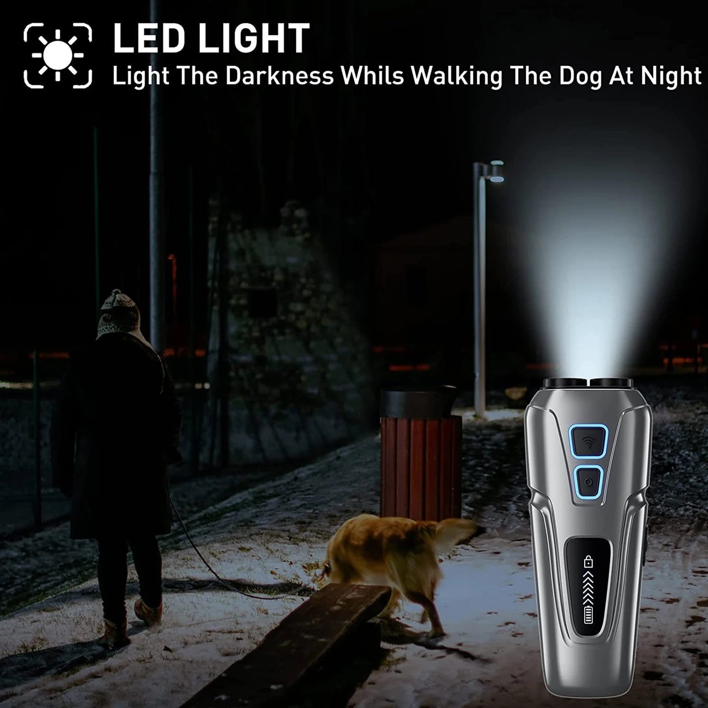 Ultrasonic Dog Repeller and Bark Deterrent Device