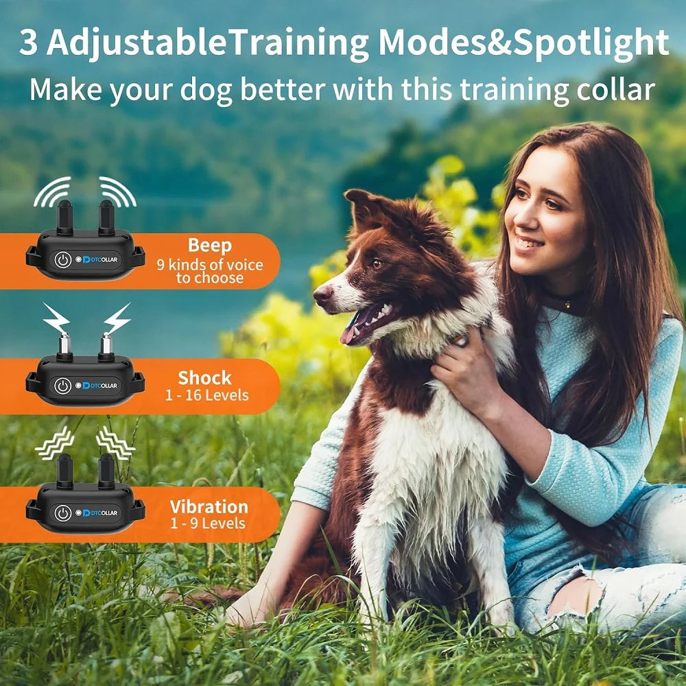 Dog Training Collar with 3300ft Remote Control