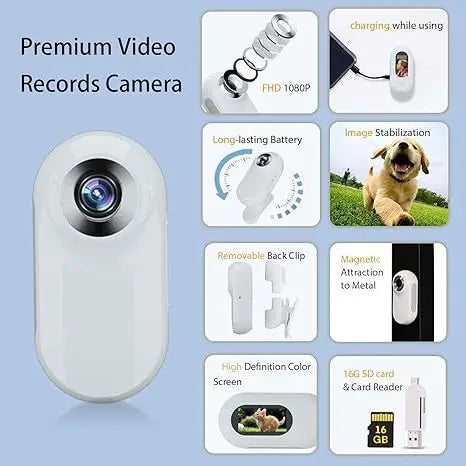 Cat and Dog Collar Camera with Video Recording