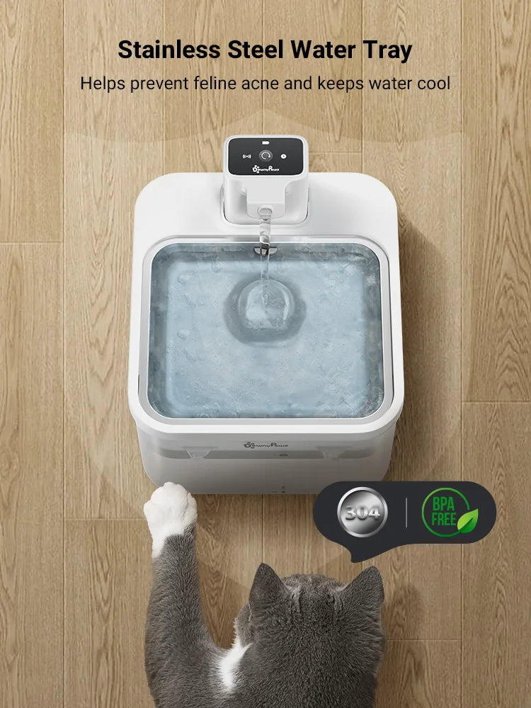 2.5L Automatic Stainless Steel Cat Water Fountain